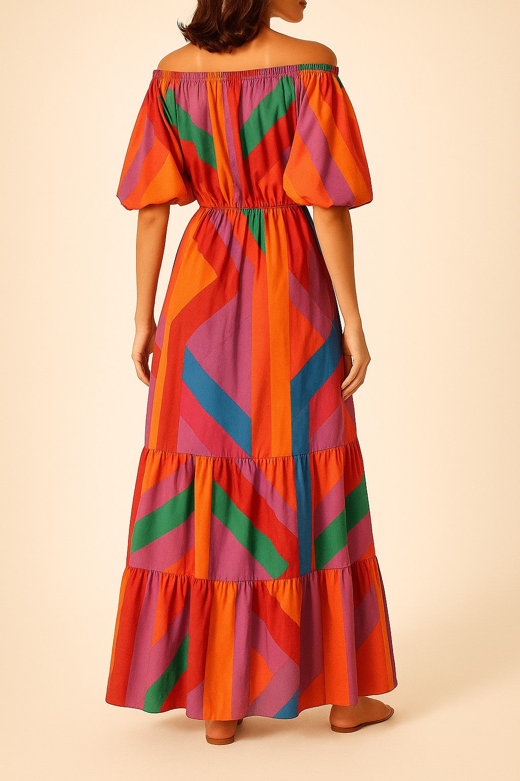Summer Maxi Dress: Fun Colorful Tiered Style