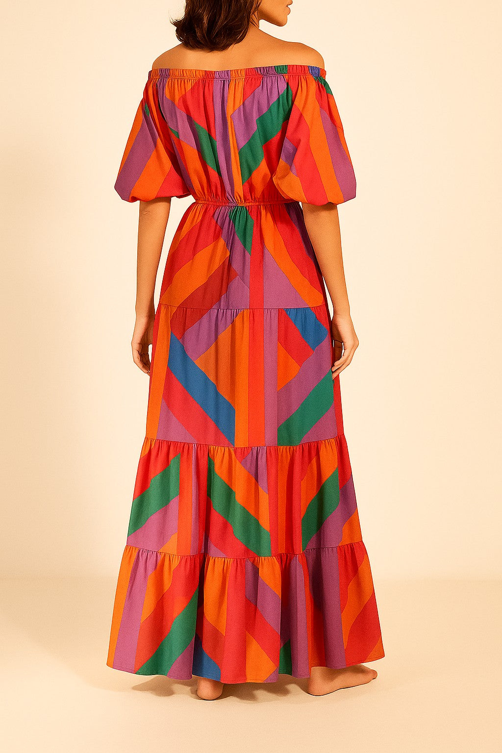 Summer Maxi Dress: Fun Colorful Tiered Style