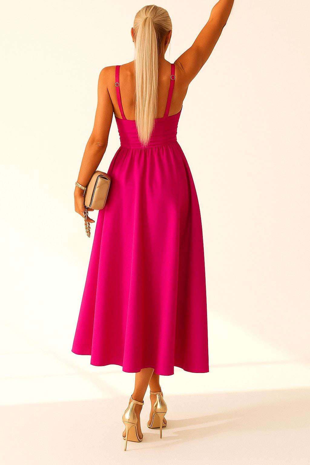Maxi Dress with Cut-Out Design