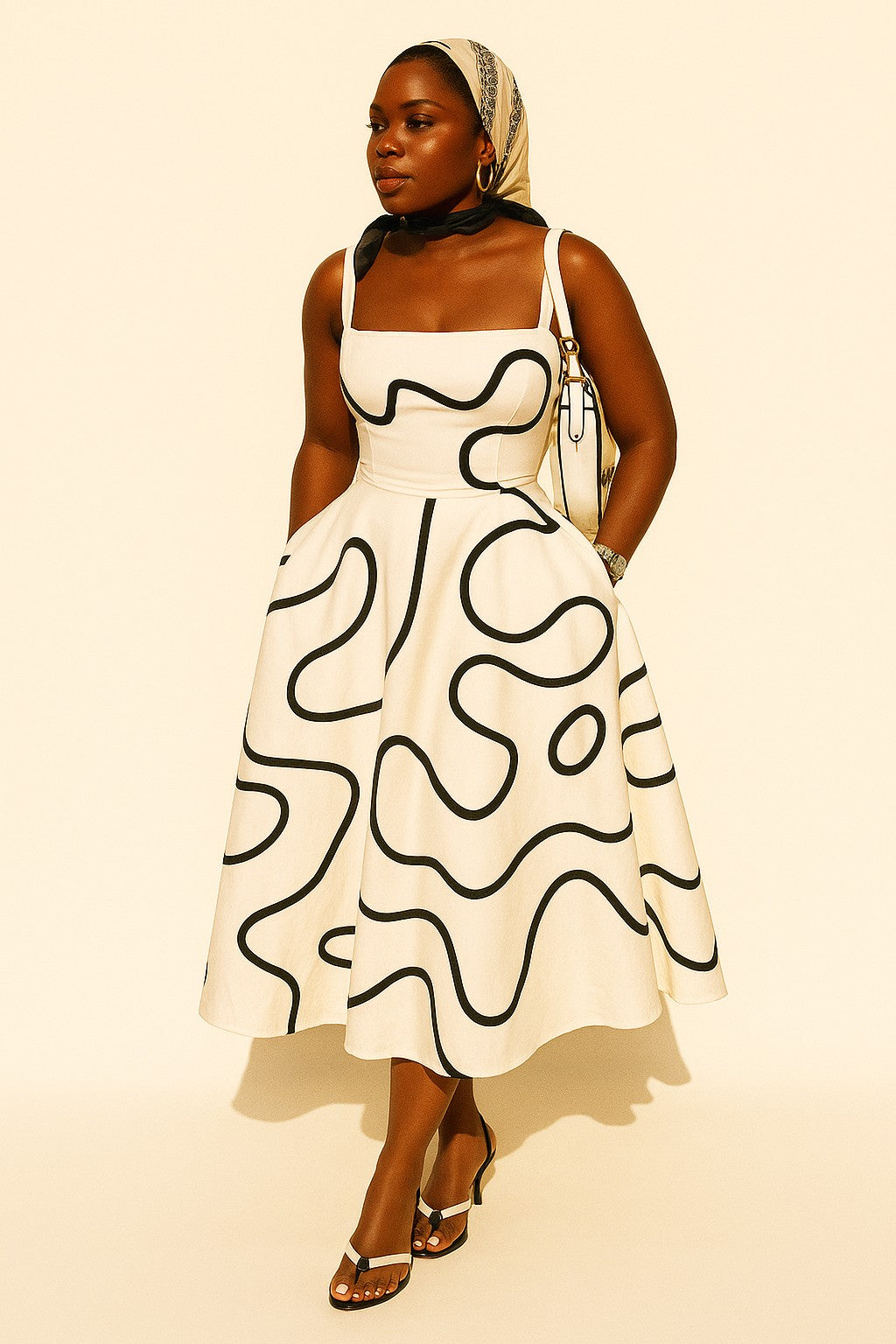 Chic Maxi Dress with Eye-Catching Design