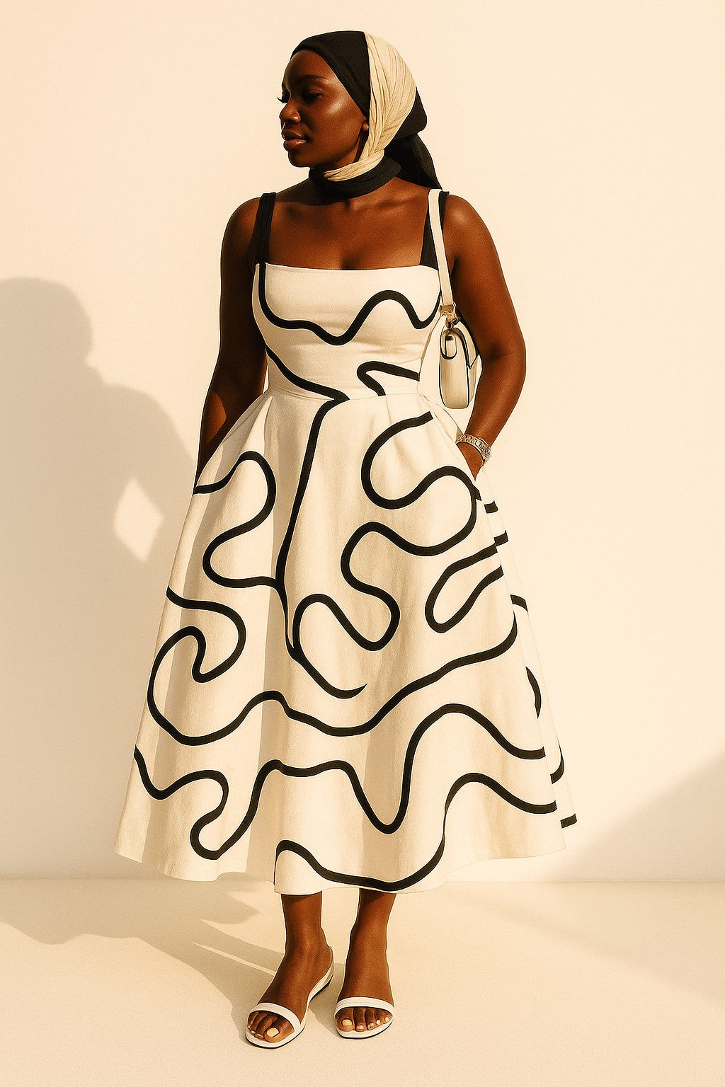 Chic Maxi Dress with Eye-Catching Design