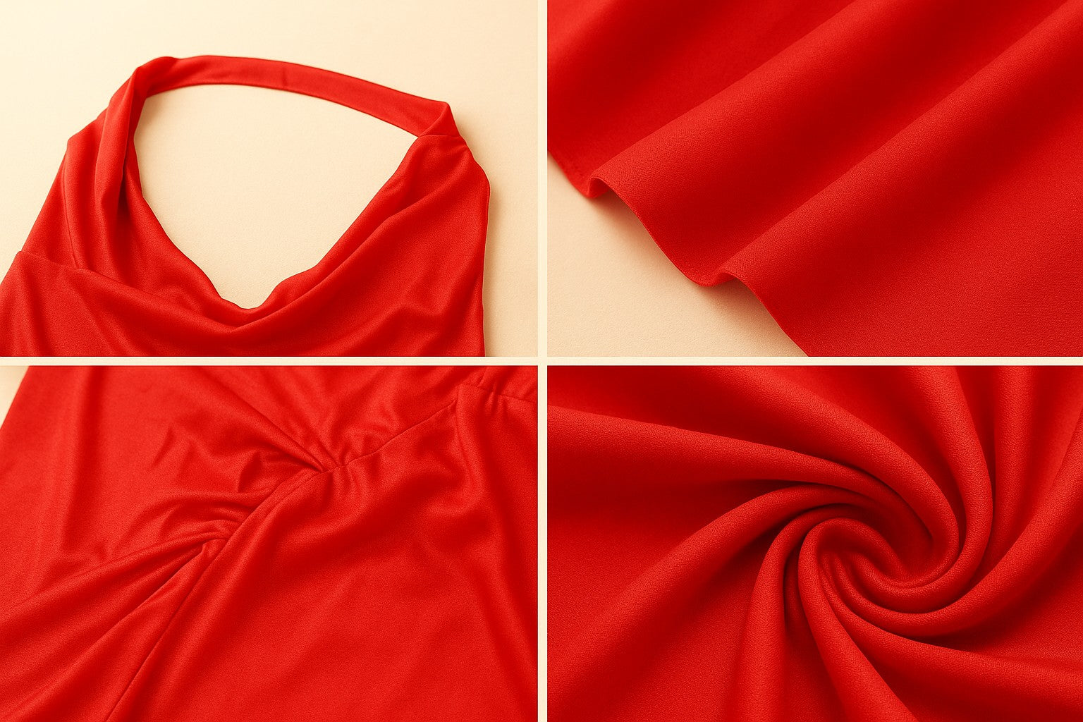 High Slit Red Dress for Parties