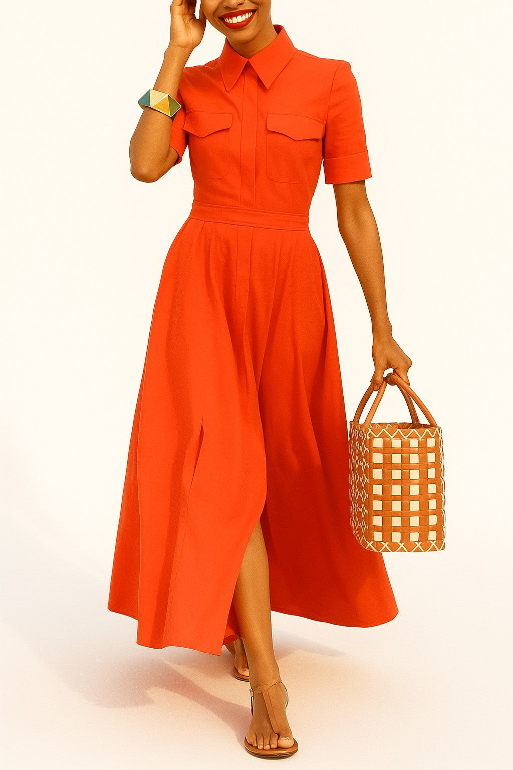 Summer Dress: Short Sleeve Elegance