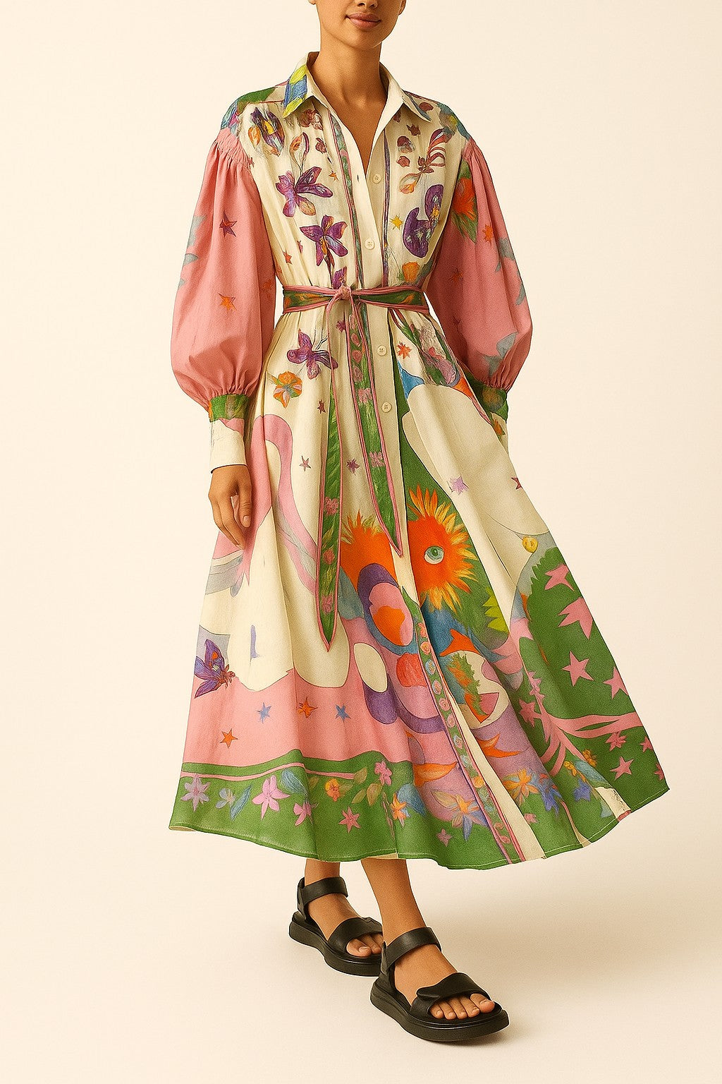 Colorful Bohemian Maxi Dress for Women