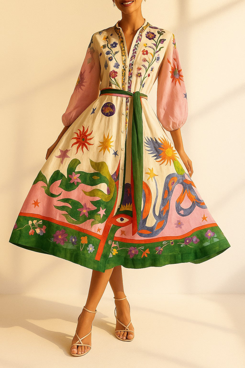 Colorful Bohemian Maxi Dress for Women