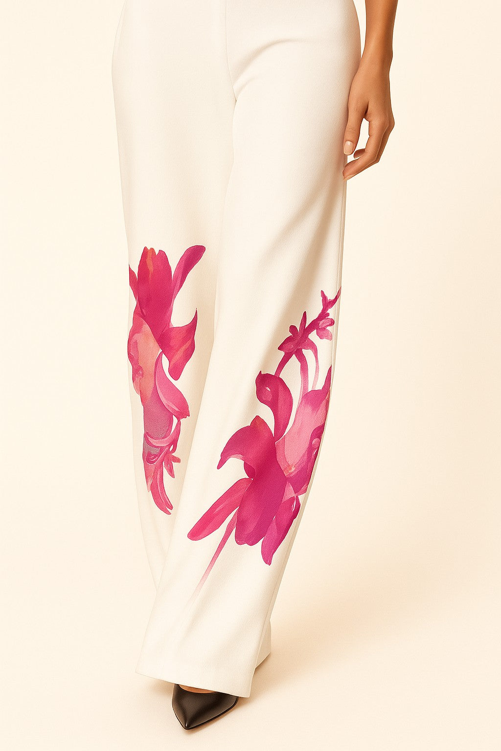 Designer Floral Ensemble Dressy Pants