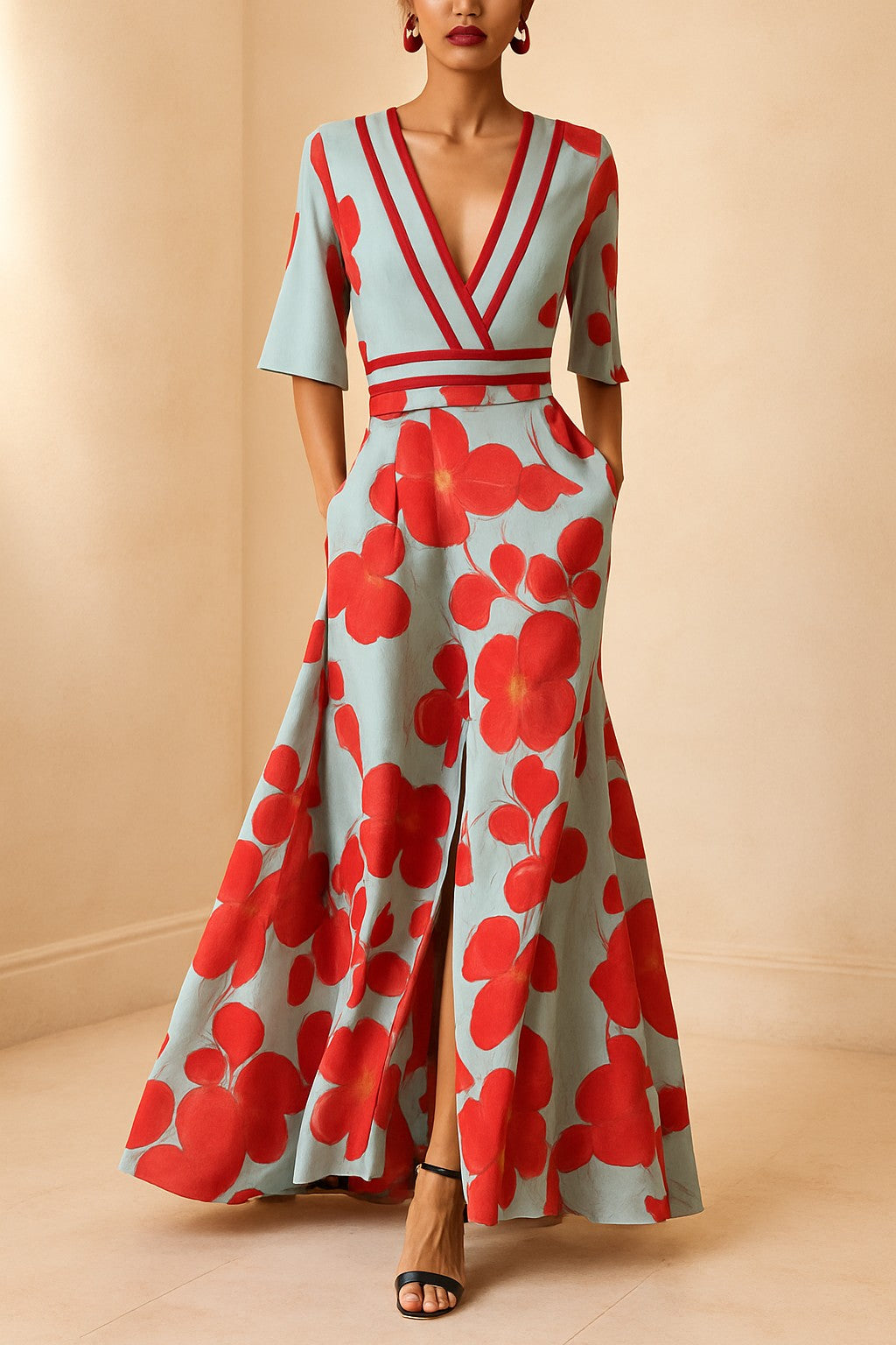 Elegant Floral Outfit for Special Occasions