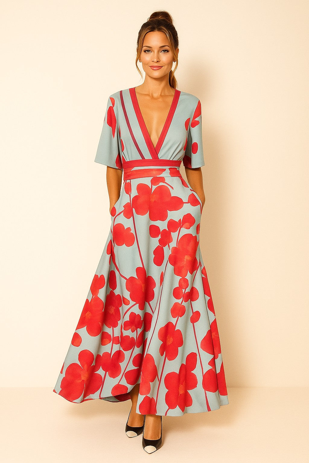 Elegant Floral Outfit for Special Occasions