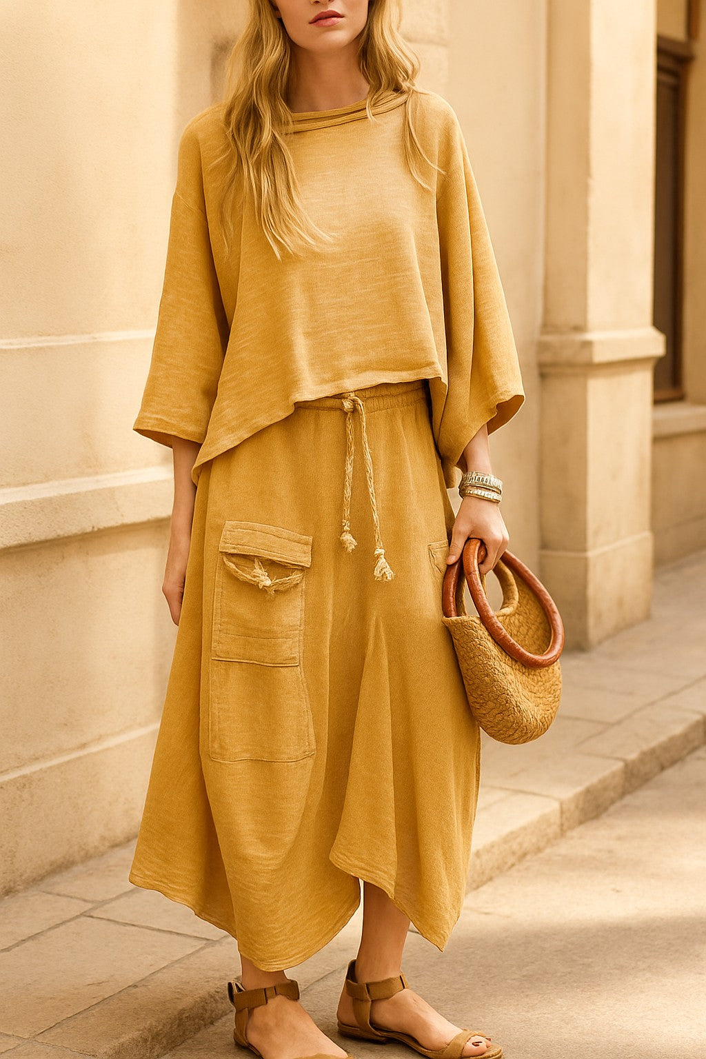 Chic Two-Piece: Relaxed Summer Attire