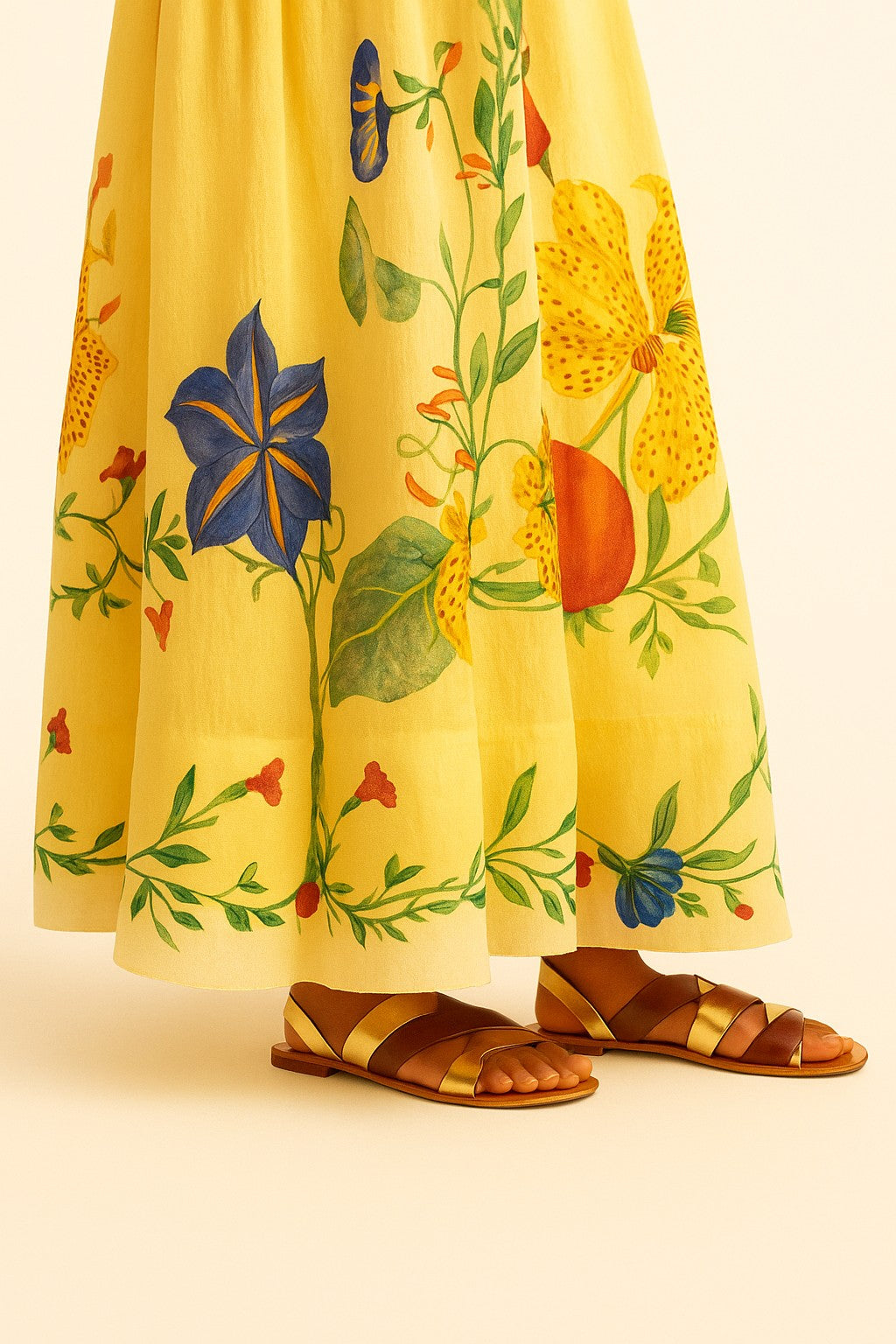 Backless Floral Summer Dress for Women