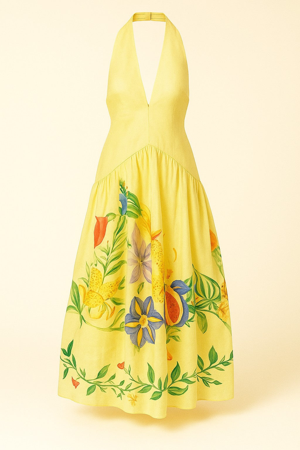 Backless Floral Summer Dress for Women