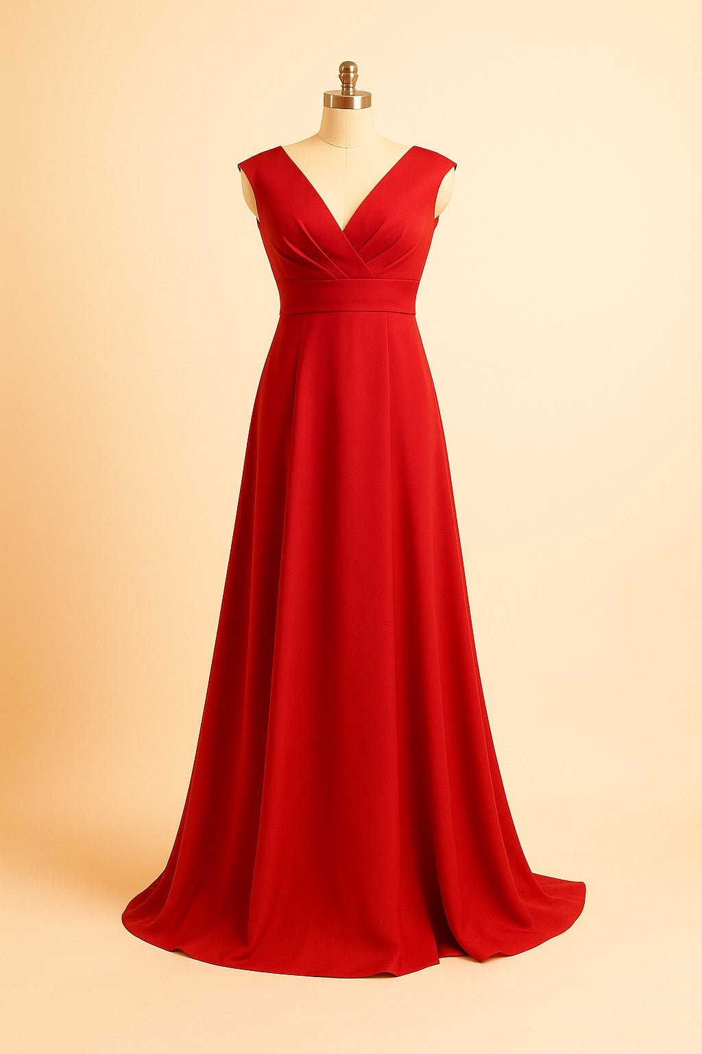 Gorgeous V-Neck Gown for Weddings