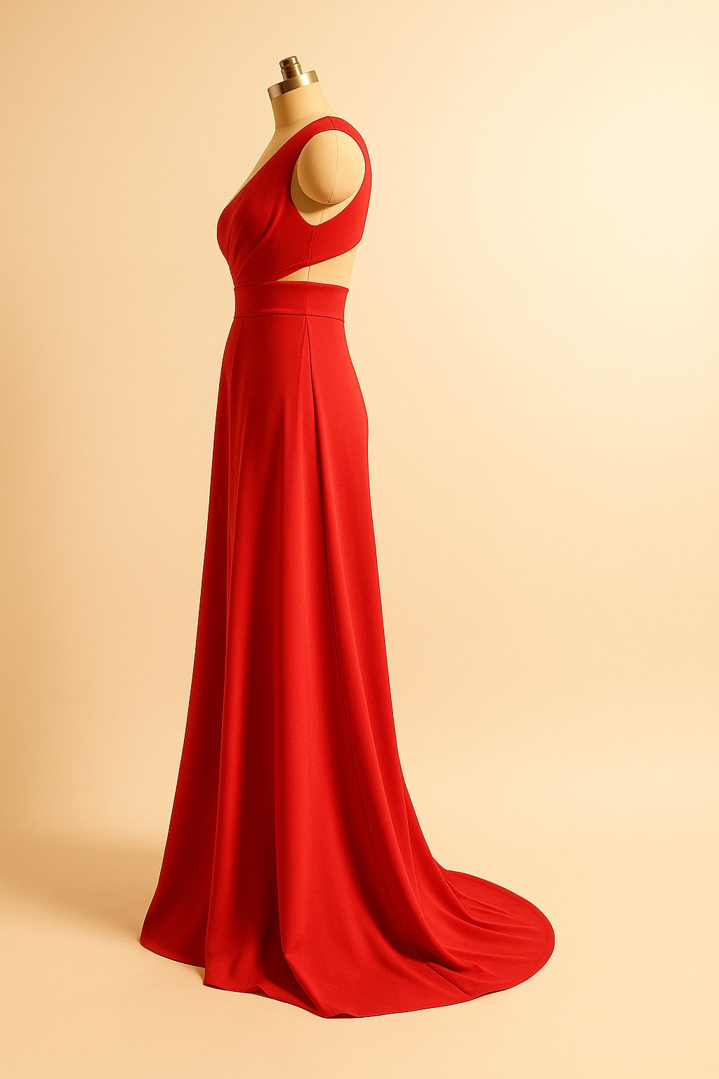 Gorgeous V-Neck Gown for Weddings
