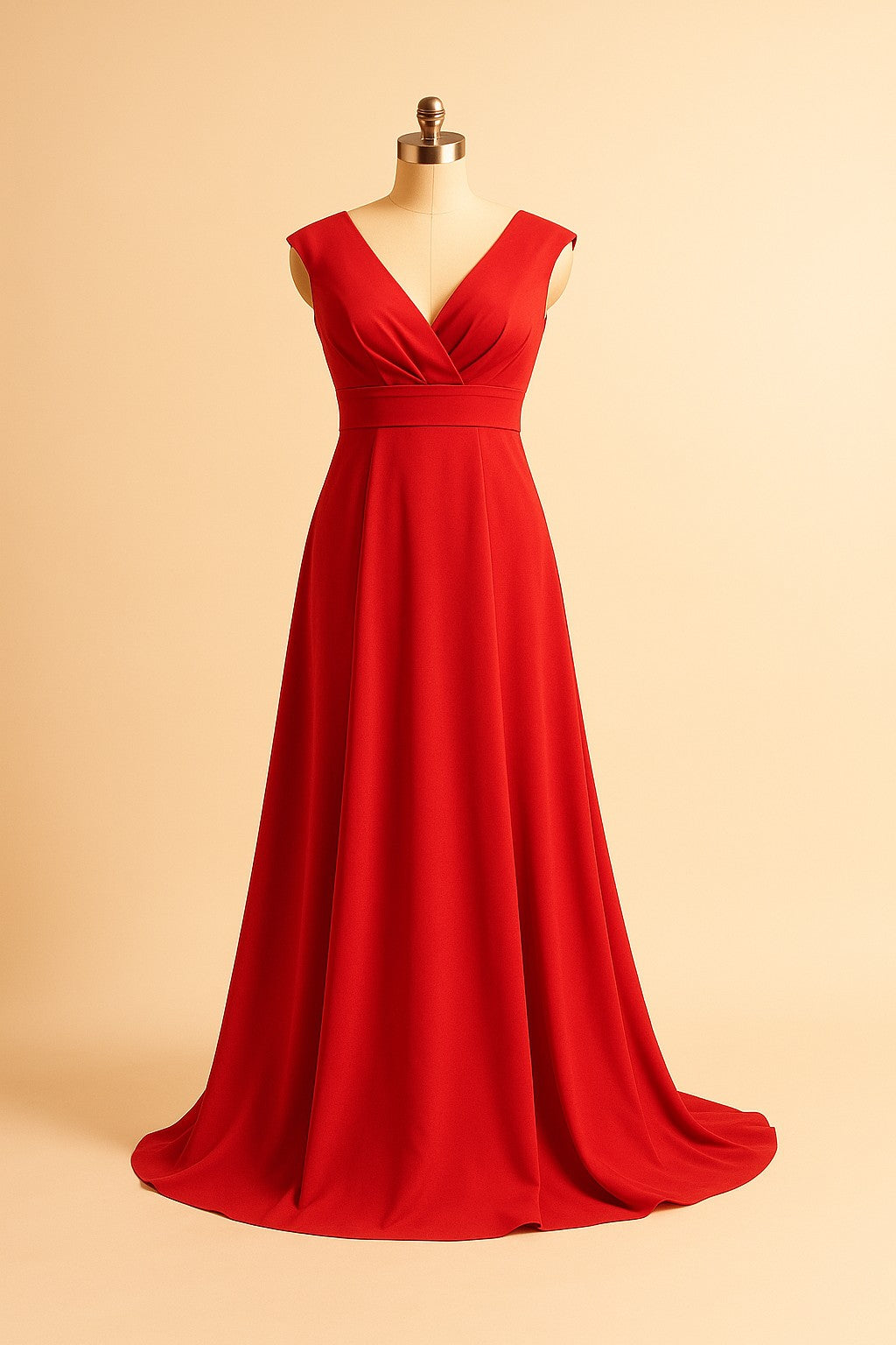 Gorgeous V-Neck Gown for Weddings